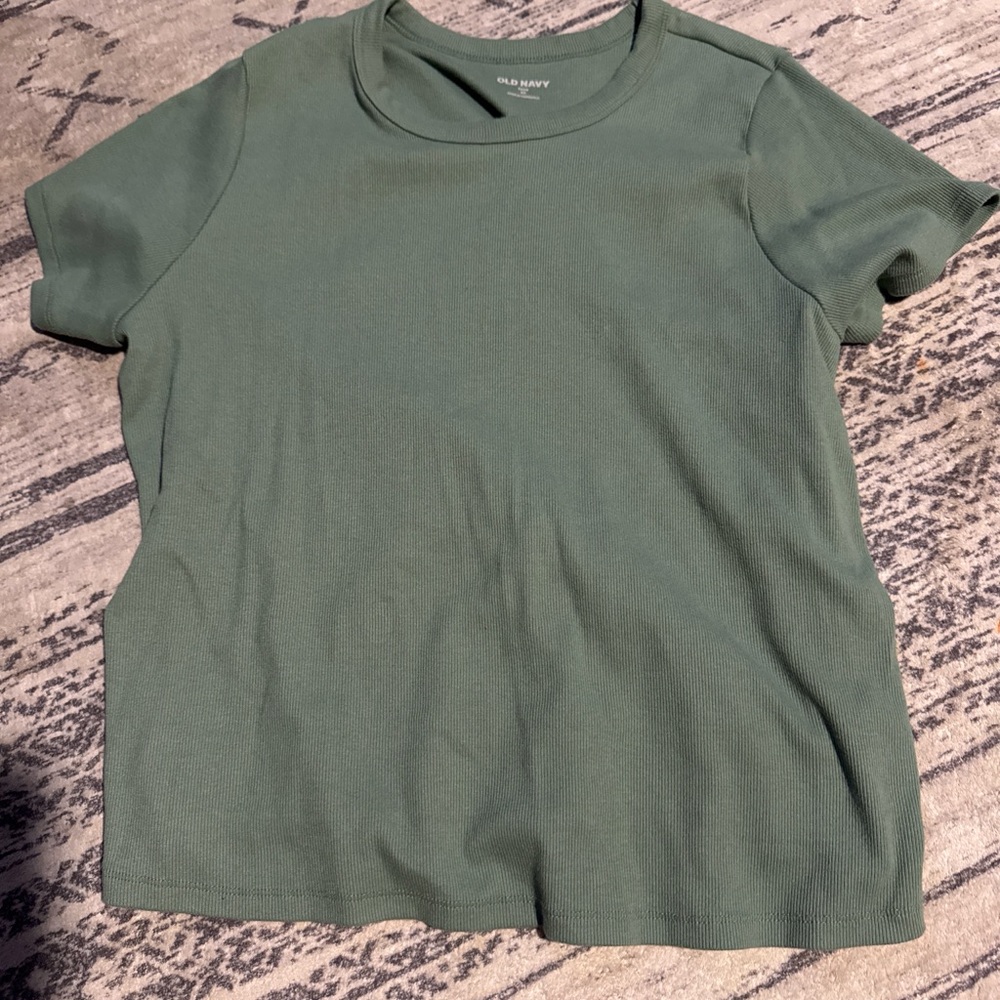Old Navy Women's Olive Short Sleeve Tee
